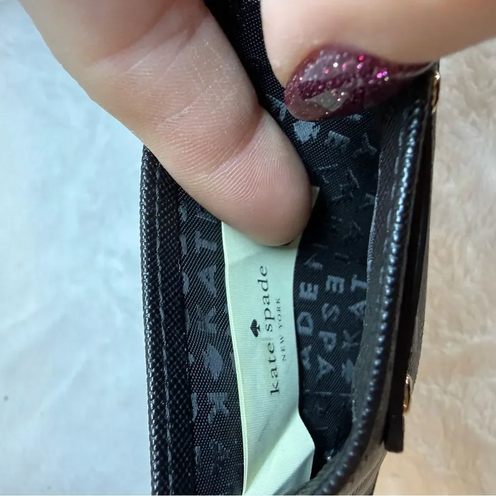 Kate Spade Card Case with Glitter Bursts
